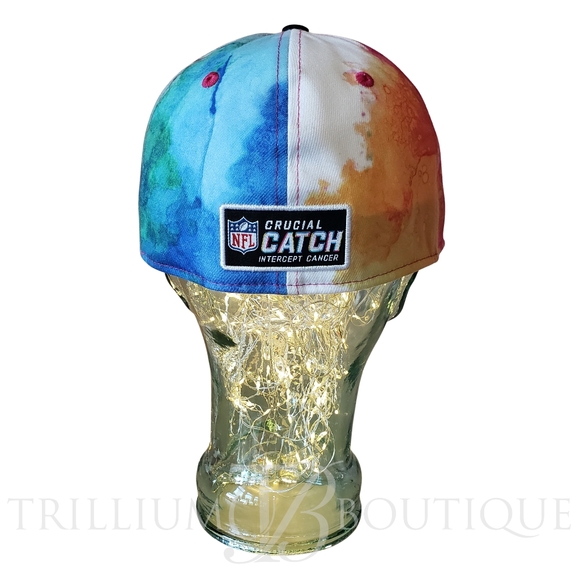 New Era Hat Cap Arizona Cardinals Crucial Catch Tie Dye 39Thirty Stretch Fit NFL - Picture 5 of 5